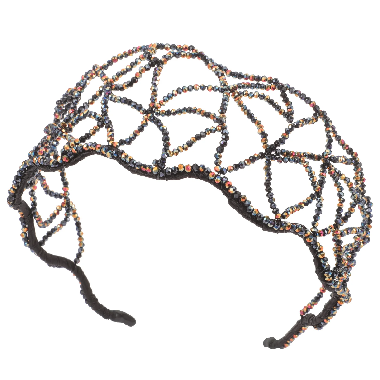 

Crystal Headband Wedding Headpiece Sparkle Beads Hair Jewelry Bridal Accessory Vintage Elegant Prom Special Occasions