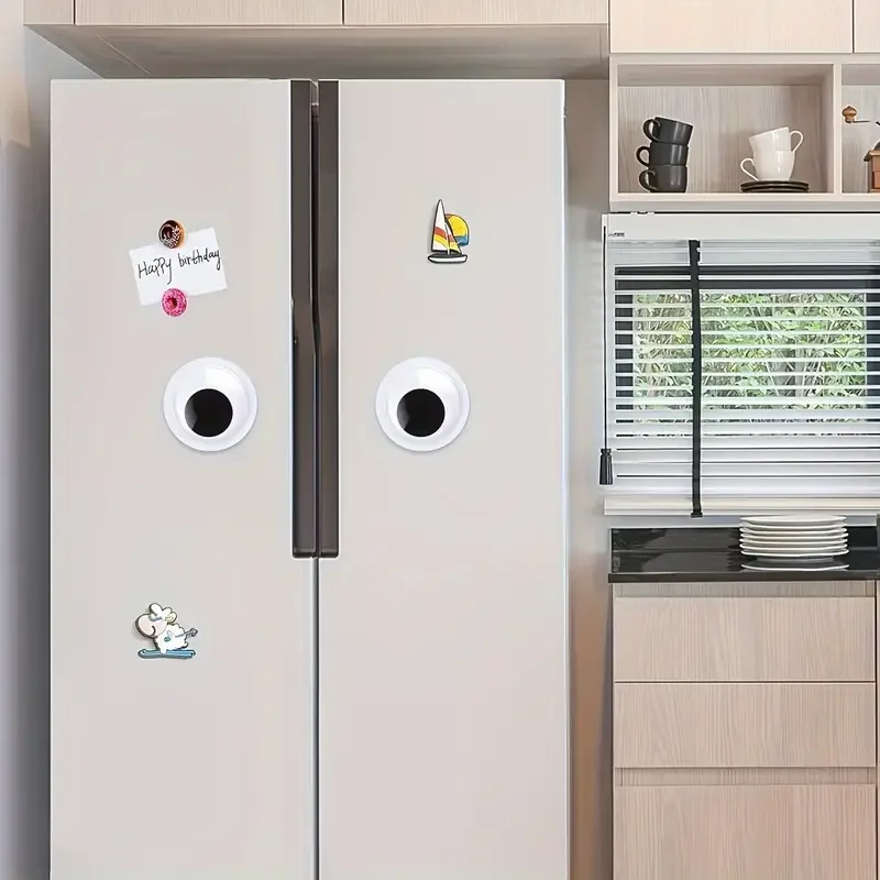 2/24 قطعة عيون جوجلي كبيرة عيون تذبذب عملاقة مع لاصق ذاتي، عيون جوجلي سوداء وبيضاء لتزيين عيد الميلاد اليدوية #4