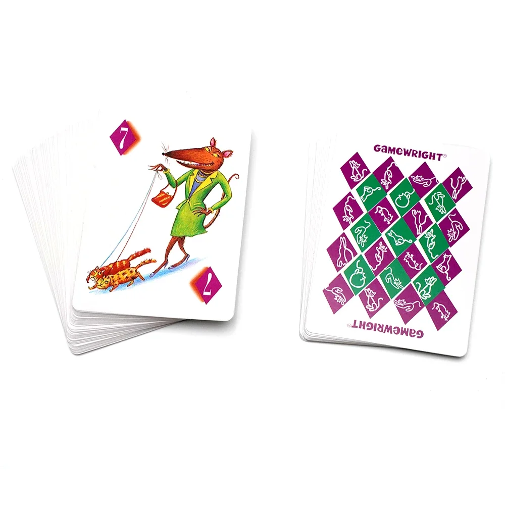 Rata Tat Roll Cat - Jeu de cartes avec chiffres amusants avec chats (et quelques rats) pour les 6 ans et plus ﻿ Jeu de société