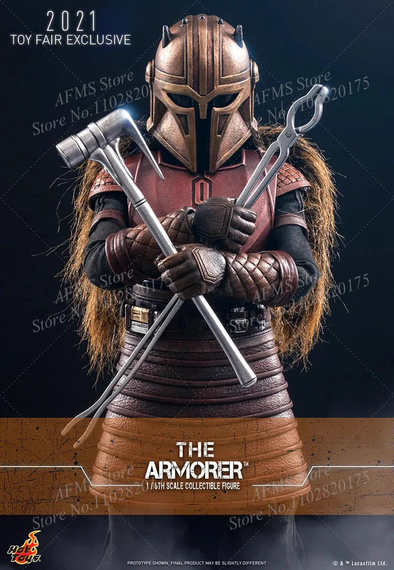 Hot Toys TMS044 1/6 Scale Collectible Figure The Armorer Star Wars: The Mandalorian  Full Set 12Inch Action Figure Soldier Model