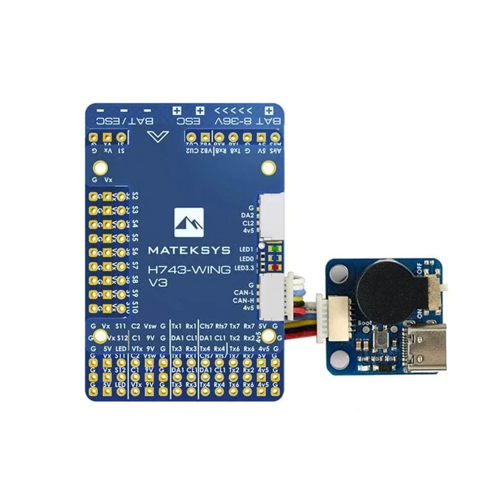 

Контроллер полета MATEKSYS H743-WING V3 ArduPilot INAV 3-8S