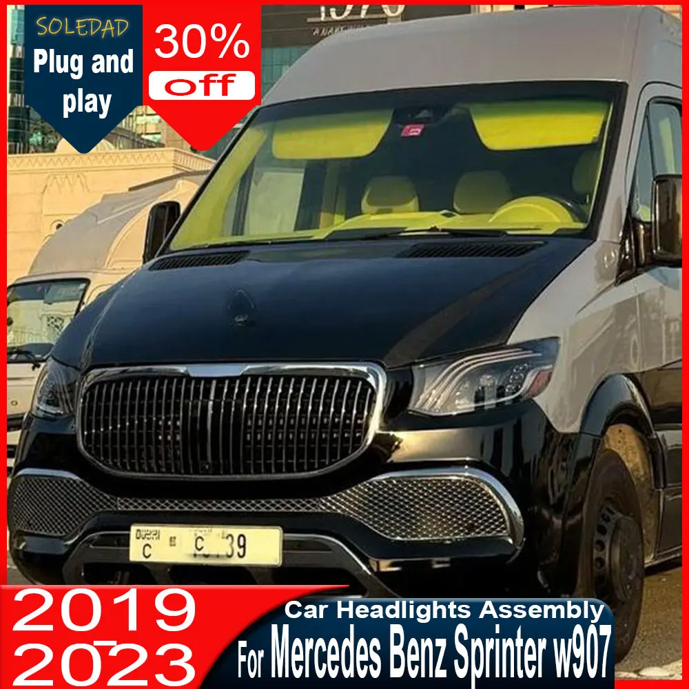 

Car LED Headlamp For Benz Sprinter w907 LED Headlight 2019 2020 2021 2022 2023 Modified Front DRL Signal Lights Car Accessories