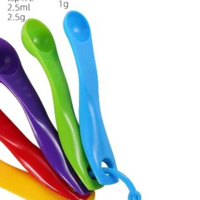 5Pcs Creative Measuring Tools Kitchen Measuring Spoons Teaspoon Sugar Scoop Cake Baking Flour Measuring Cups Kitchen Spoons