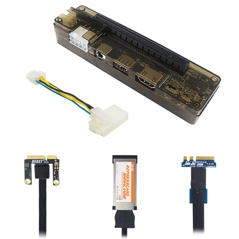 PCI-E EXP GDC External Laptop Dock Graphics Card Video Card Docking Station ( Mini PCI-E / NGFF / M2.M / Expresscard Interface)
