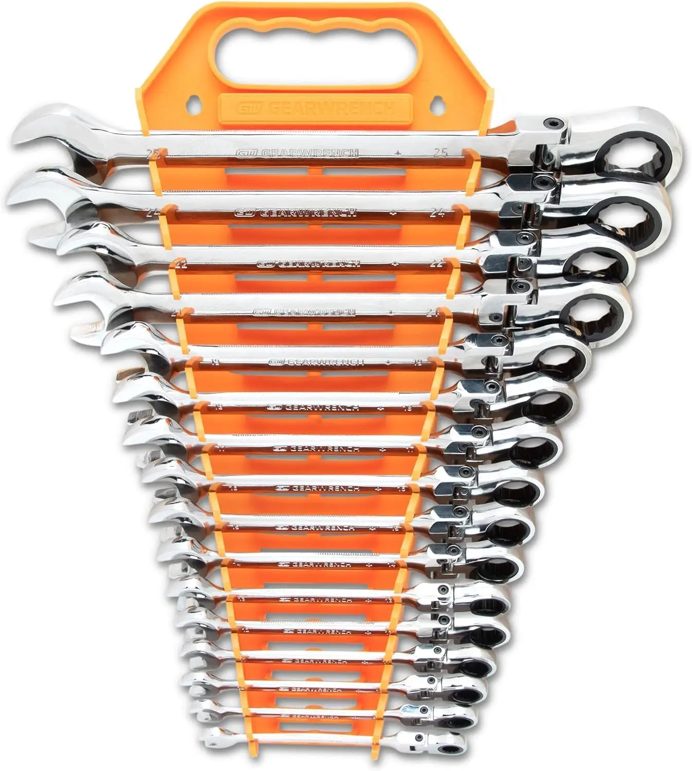 GEARWRENCH 16 Piece Ratcheting Flex Head Combination Wrench Set | Metric | 9902D