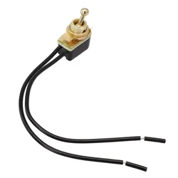 AC 250V 6A Toggle Switch On-Off Prewired Toggle Switch SPST Rocker Switch Wire Leads For Car Dash Boat
