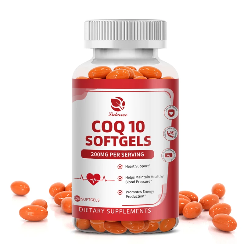 Lukaree 300Mg Coenzyme Q10 Capsules COQ10 for Middle Aged and Elderly People Physical Health with Vitamins and Minerals