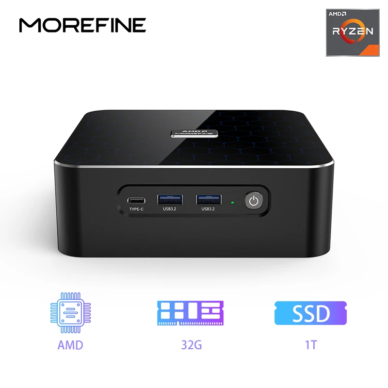 MOREFINEミニPC ゲーミングPC CPU Ryzen 9 8945HS / AMD R7 8845HS