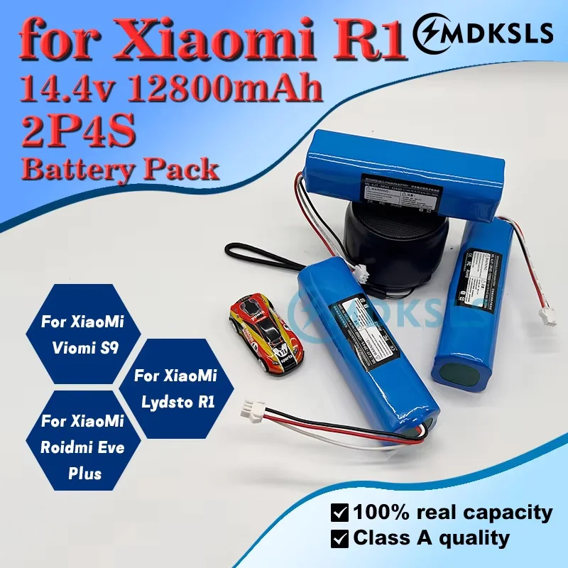 

2026 New Battery for Xiaomi Lydsto R1 rechargeable lithium-ion , robot vacuum cleaner,viomi s9,battery pack, genuine 12800mAh