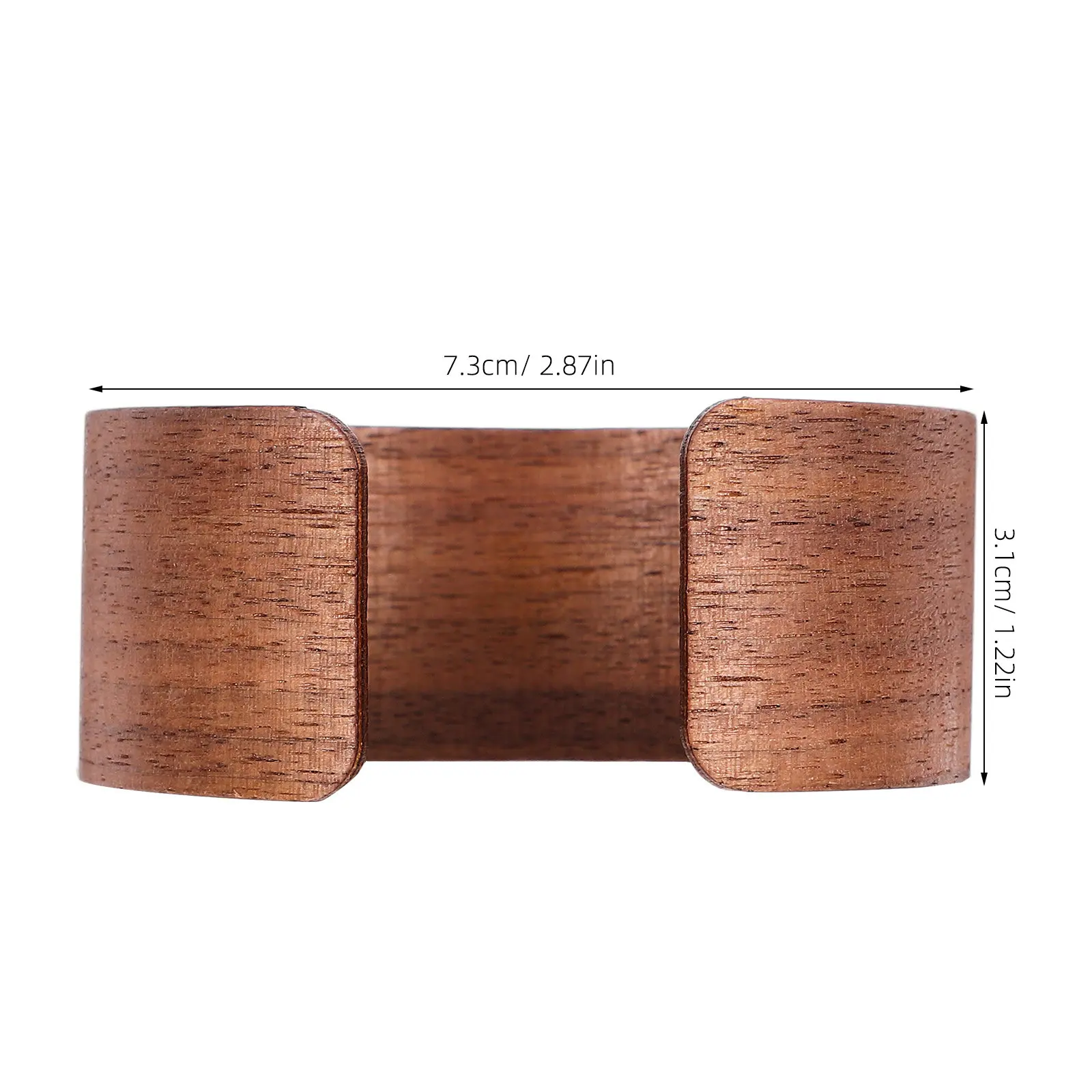 Heat Insulated Wooden Mug Sleeve Elegant Natural Wood Texture Sturdy Cup Protector Flexible Fit for Coffee Tea Water Bottles