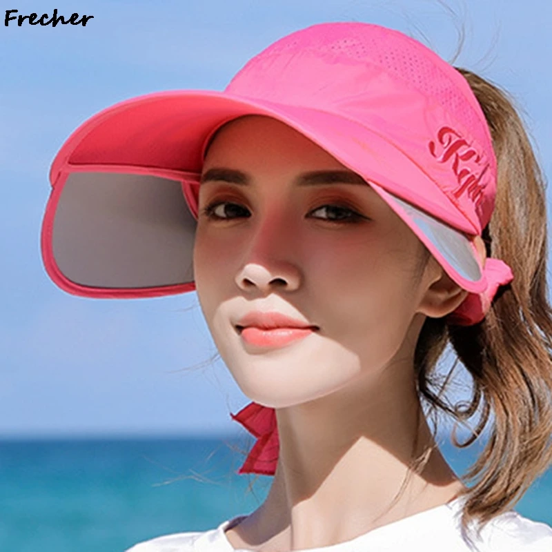 2023 UV Protection Beach Caps Summer Fashion Baseball Cap Women Comfortable Snapback Wide Brim Sun Hats Bowknot Gorras Casquette