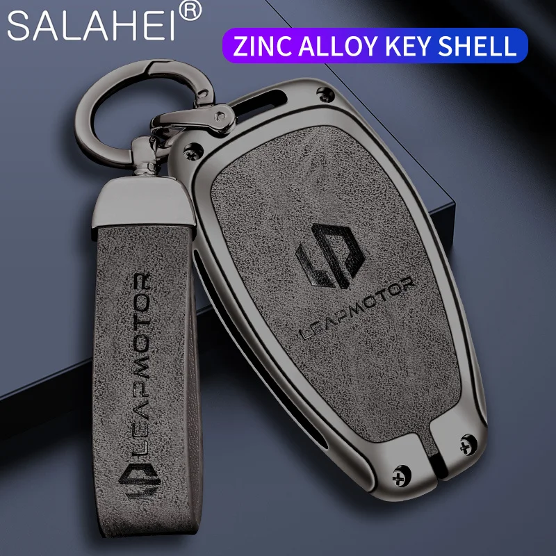 Zinc Alloy Car Key Cover Case Holder Key Bag Shell Protector Fob For Leapmotor T03 S01 C11 C01 Keychain Auto Styling Accessories