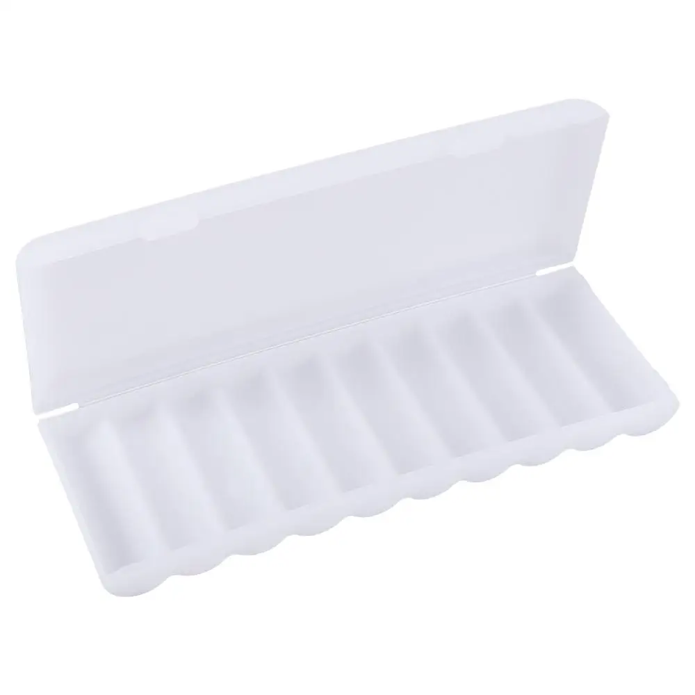 White PP Organizer 18650 Battery Container Battery Holder Storage Box Cover Hard Case