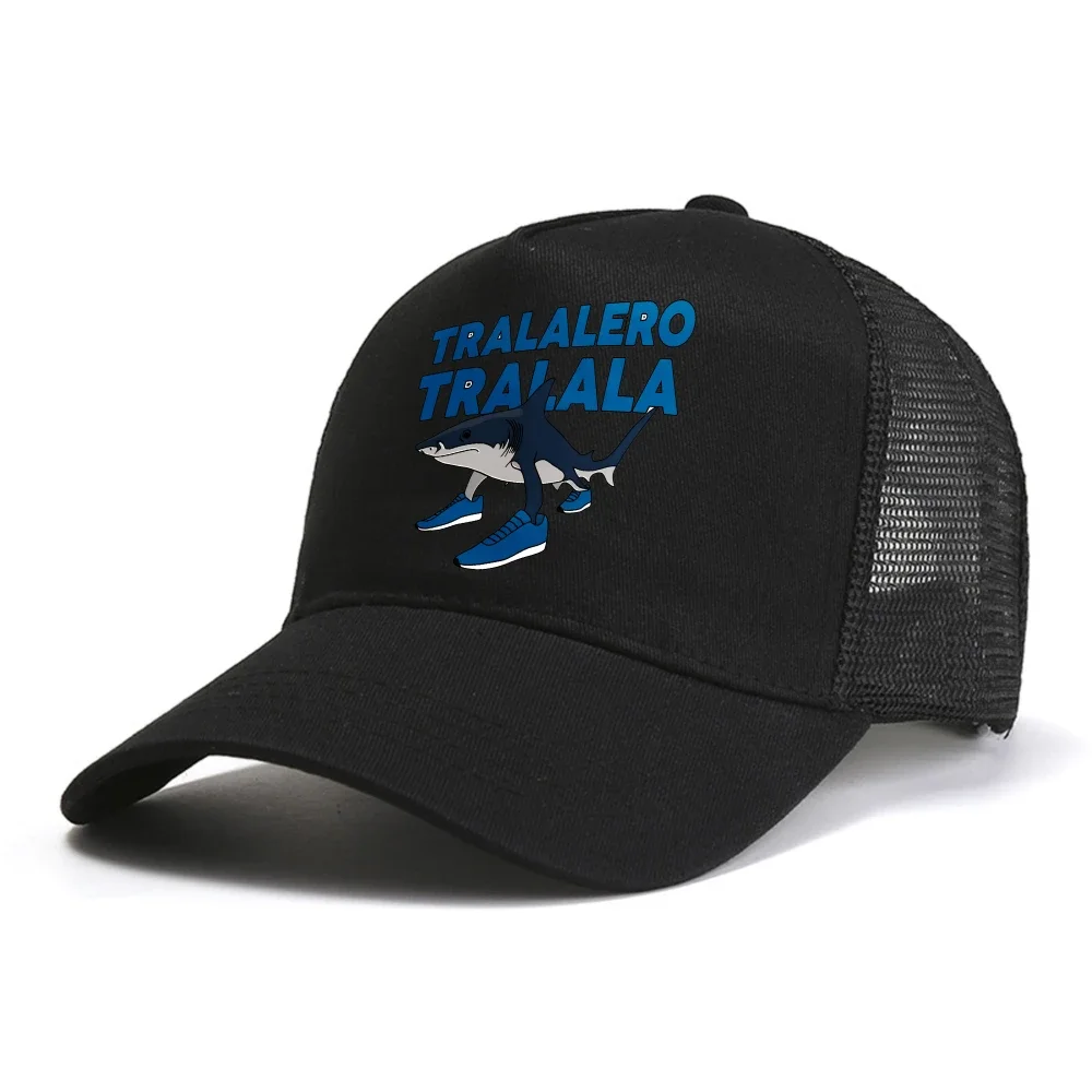 Tralalero Tralala shark baseball cap men Womens Fashion mesh Snapback hat summer adjustable cool Trucker Hats