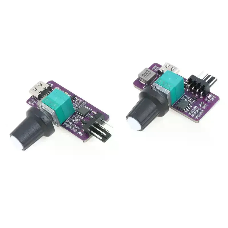PWM Speed Controller 4 Pin Fan Controller With Wind Speed Controller Regulator Switch Speed Module USB Type C For DIY Project