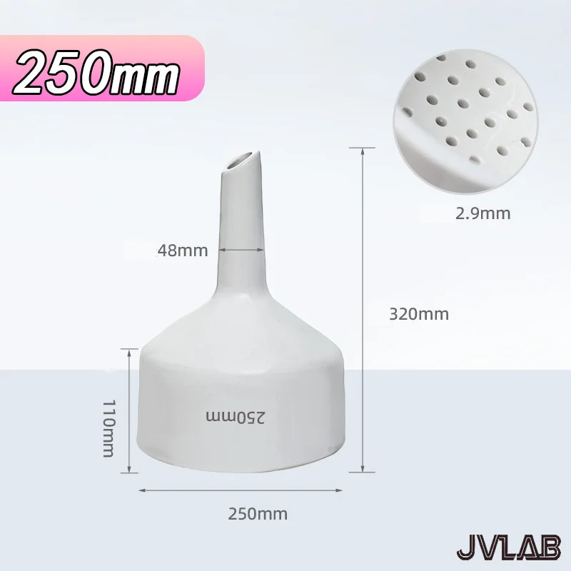 

Brinell Funnel Filter Funnel Ceramic Funnel 250-300mm LabFiltration Device Filter Bottle Filter Funnel Thickened Material JVLAB