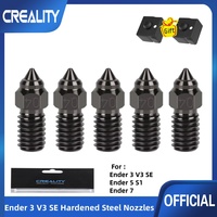 Creality Ender 3 V3 SE Hardened Steel Nozzles,High-Speed Printing and High Flow Extruder Nozzles forEnder 5 S1/Ender7 3D Printer