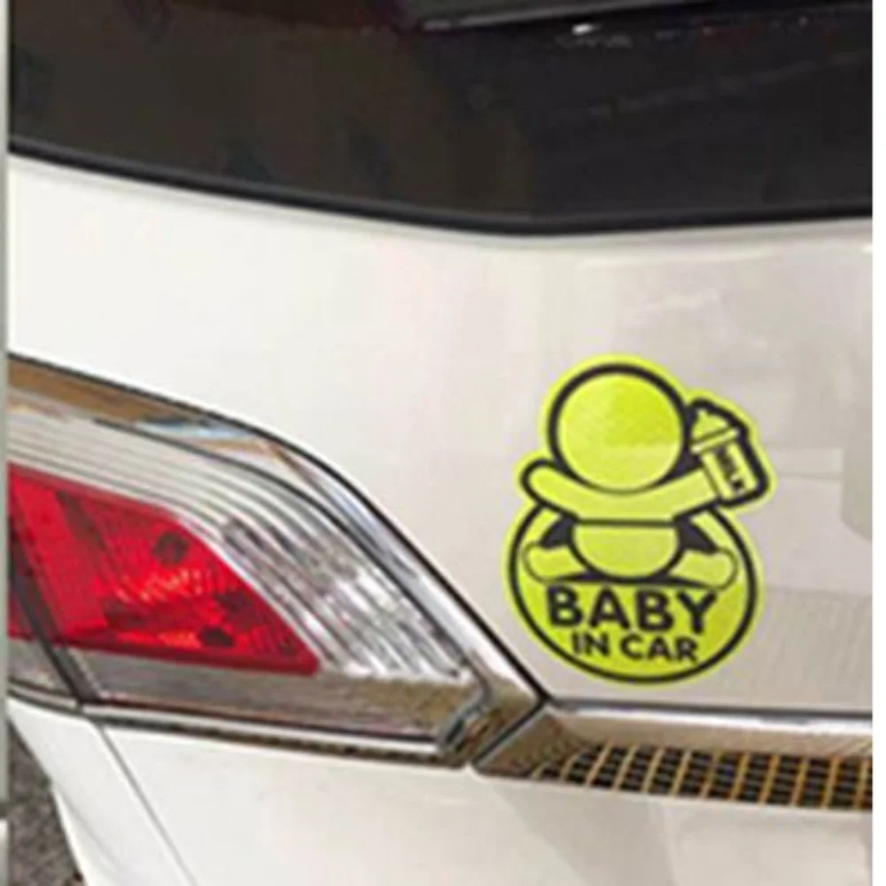 

Индивидуальная виниловая наклейка Yuanguang, оконная наклейка, предупреждающий знак безопасности, светоотражающие наклейки для автомобиля "в автомобиле"