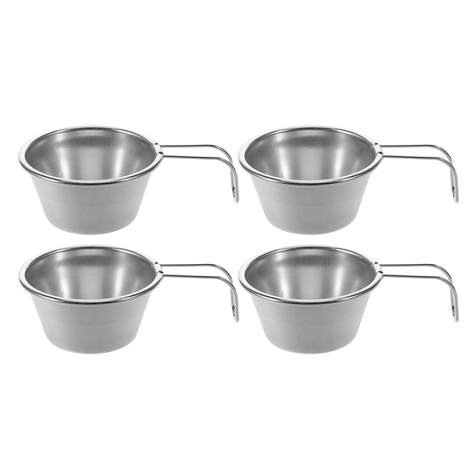 

4Pcs Mini Stainless Steel Cups Portable Outdoor Travel Small Capacity Reusable Camping Drinking Supplies Stainless Beverage Cup