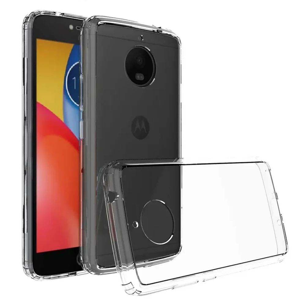 Hybrid TPU/PC Air Cushion Case For Motorola Moto E4 European Ver. Shockproof Crystal Shell Clear Back Cover Funda Coque