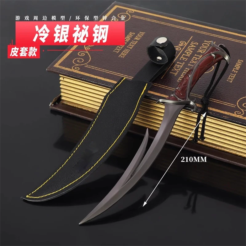 

Soldier Miniature Cold Weapons Secret Steel Leather Sheath Knife High Quality Action Figure Model Toy Scene Props In Stock