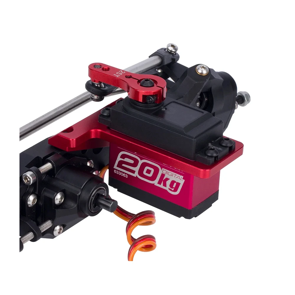 Soporte Servo de centro de gravedad bajo LCG para 1/10 RC Crawler Vanquish Capra F9 eje de Portal compensado chasis DIY
