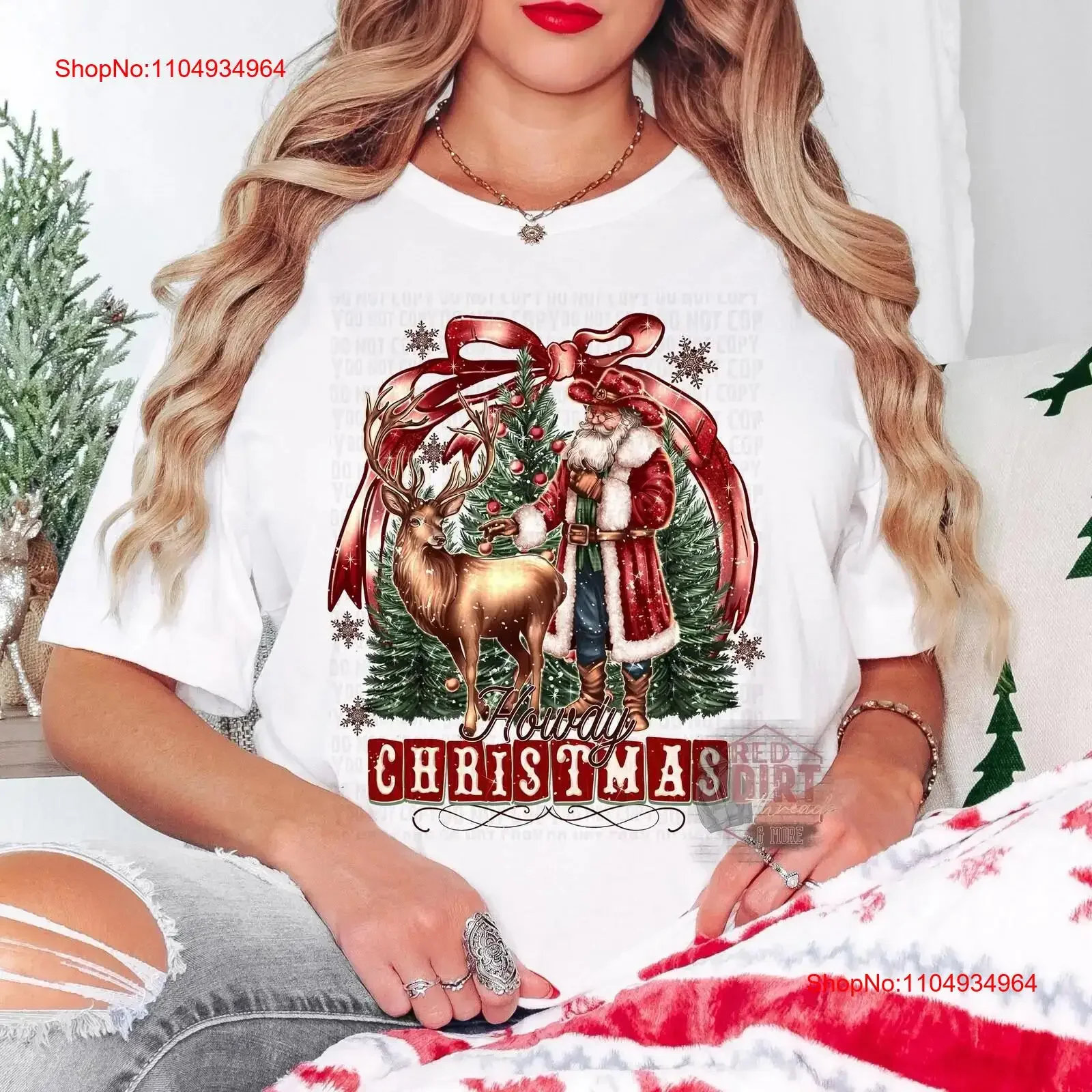 

Howdy Christmas T Shirt Trendy Fast Shipping Super SofT for Women Kid's vintage Washed Top For Everyday Wear Breathable homme