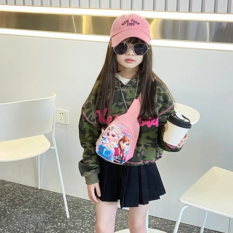 Children Boys and Girls Chest Bag Cute Cartoon Mickey Mouse Backpack Fashion Lightweight Casual Children Shoulder Messenger Bag