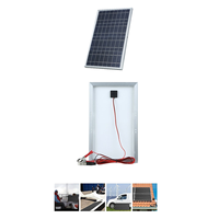 A95U 12V Solar Panel Kit Complete 30W Power Portable Outdoor Rechargeable Solar Cell Generator for Home
