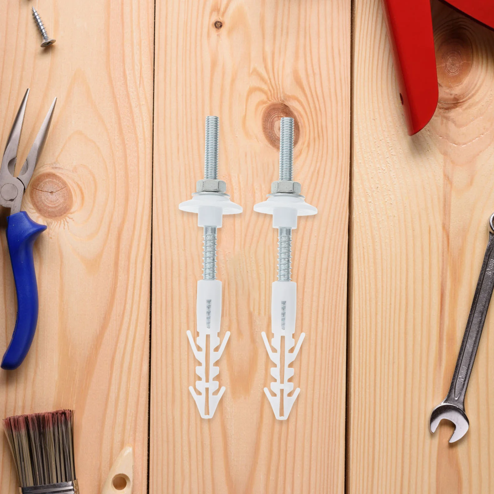 

1Set Wall Mount Washbasin Fixing Screw Heavy Duty Basin Fastening Kit Secure Installation Bathroom Bolts Robust Mounting