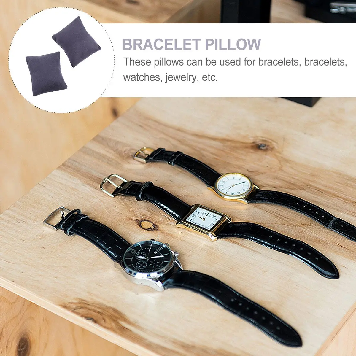 10 Pieces Bracelet Watch Pillow Small Pillow Jewelry Bracelet Cushion Holder Organizer for Bracelet Watch Bangle Jewelry Display