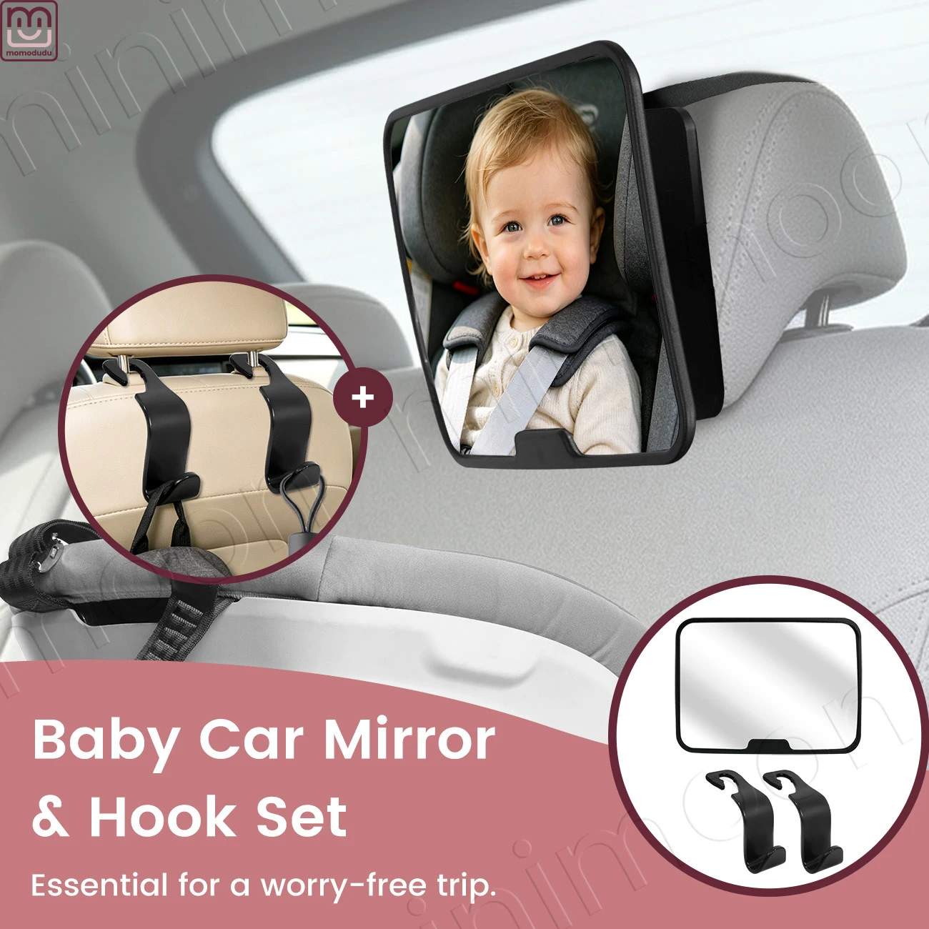 baby-car-mirror-seat-hooks-set-360°-rotatable-rear-view-universal-headrest-hangers-for-bags-organizing