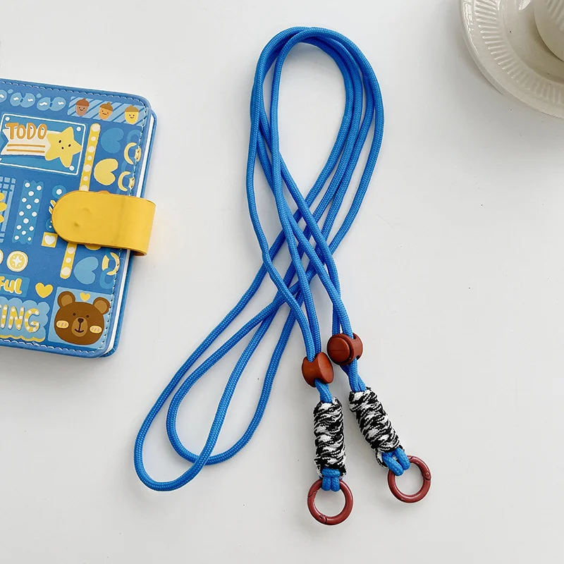 Universal Lanyard Strap for Mobile Phone Colorful Long Hang Straps Adjustable Keychain Lanyards Cord with Replacement Patch