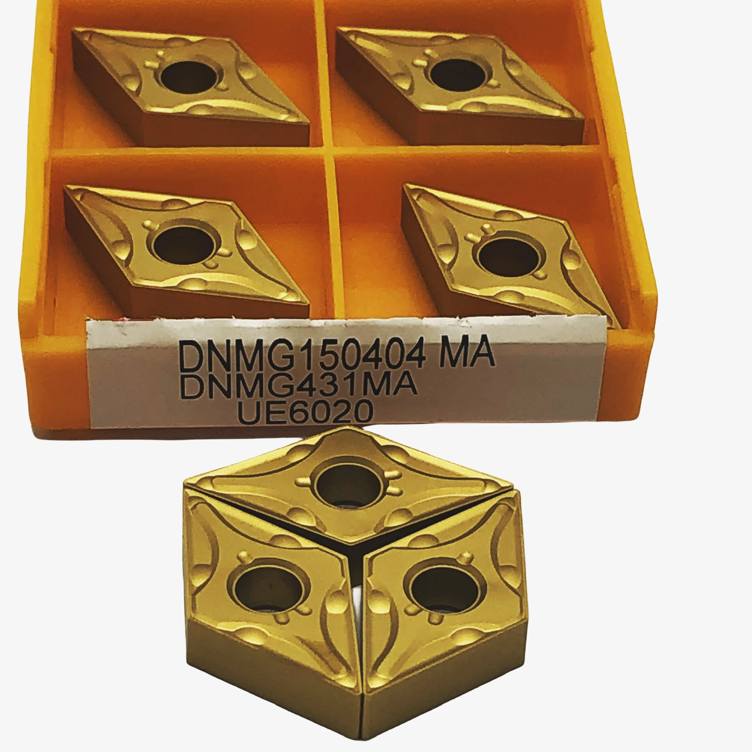 เครื่องกลึงเหล็กสแตนเลสเครื่องตัด mesin bubut CNC เครื่องมือกลึง DNMG150404 Ma DNM150408 VP15TF คาร์ไบด์ UE6020