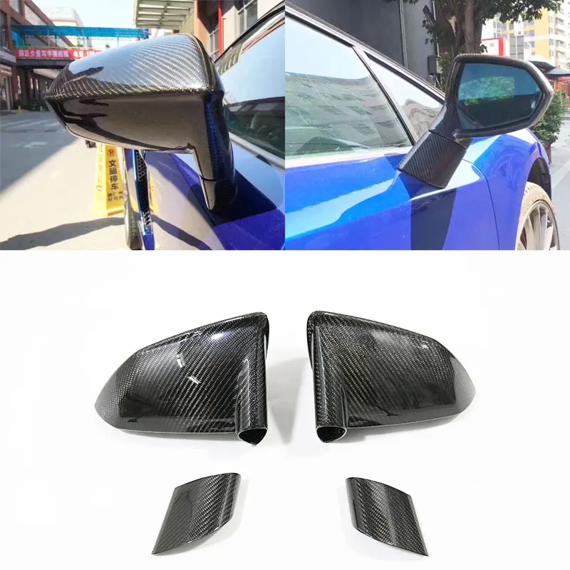 

For Lamborghini Gallardo LP570 LP560 Real Carbon Fiber Modified Rearview Mirror Shell Replacement Style Mirror Cover 2008-2013