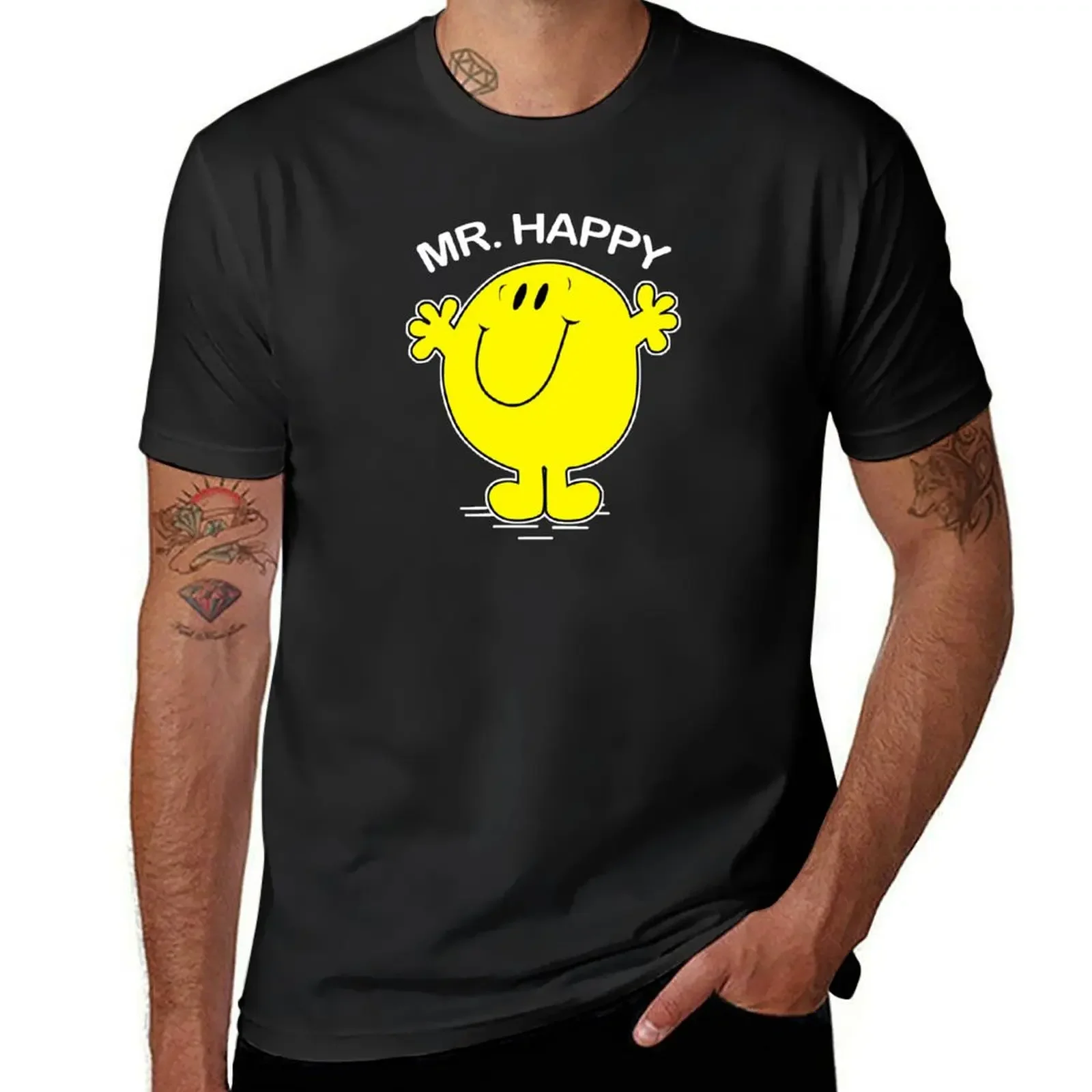 

Mr Happy T-Shirt new edition plain summer tops graphics oversized t shirt men