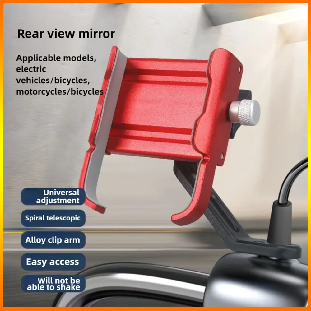 Dudukan Telepon Sepeda 360 °   Rotasi Aluminium Aloi MTB Sepeda Ponsel Braket GPS Skuter Sepeda Motor Stang Mount Ponsel Berdiri