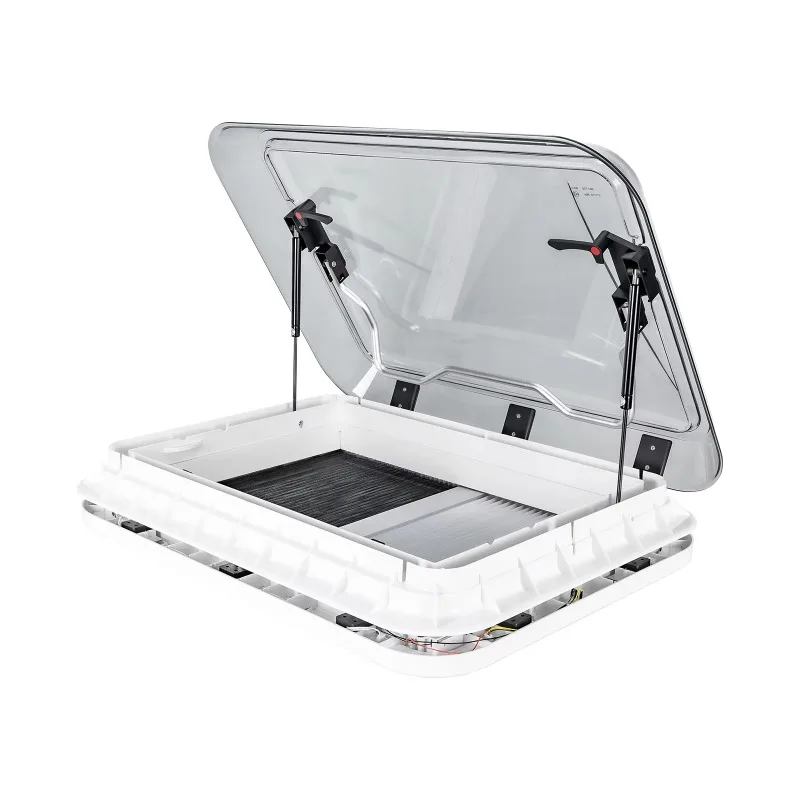 Aluminum alloy caravan skylight RV accessories Exhaust fan Electric roof with remote control
