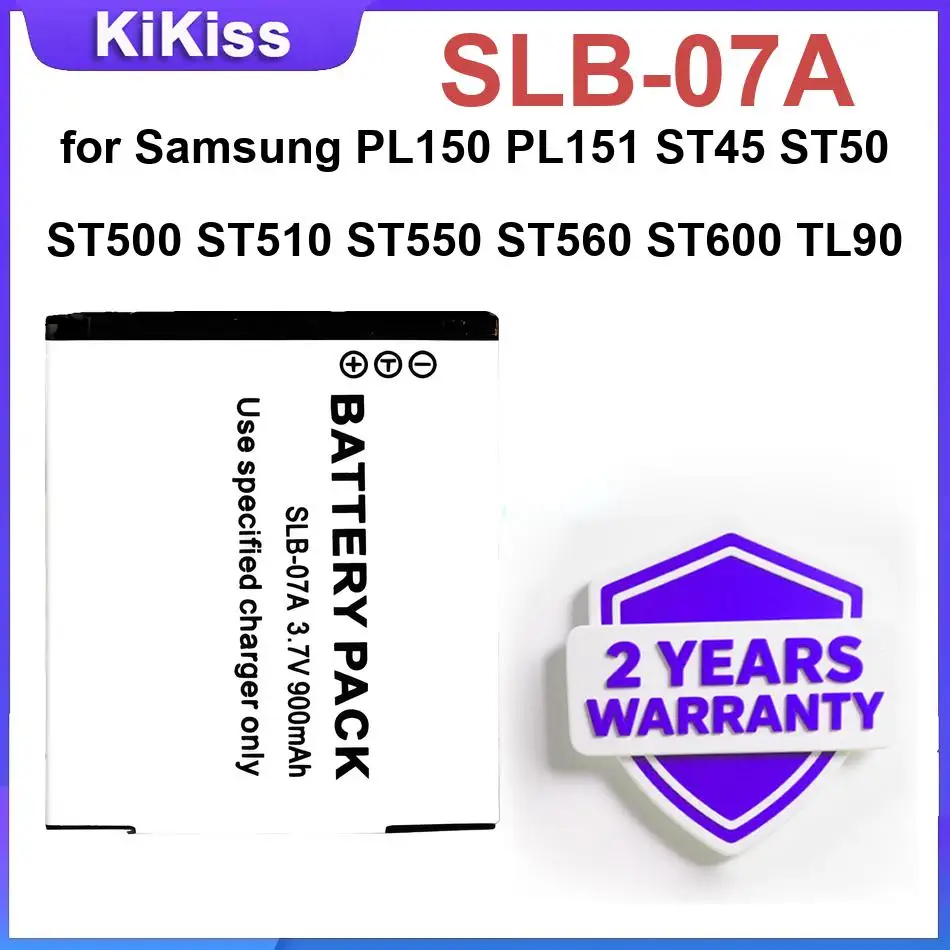 Battery SLB-07A for Samsung PL150 PL151 ST45 ST50 ST500 ST510 ST550 ST560 ST600 TL90 TL100 TL205 TL210 Brand New Batteries