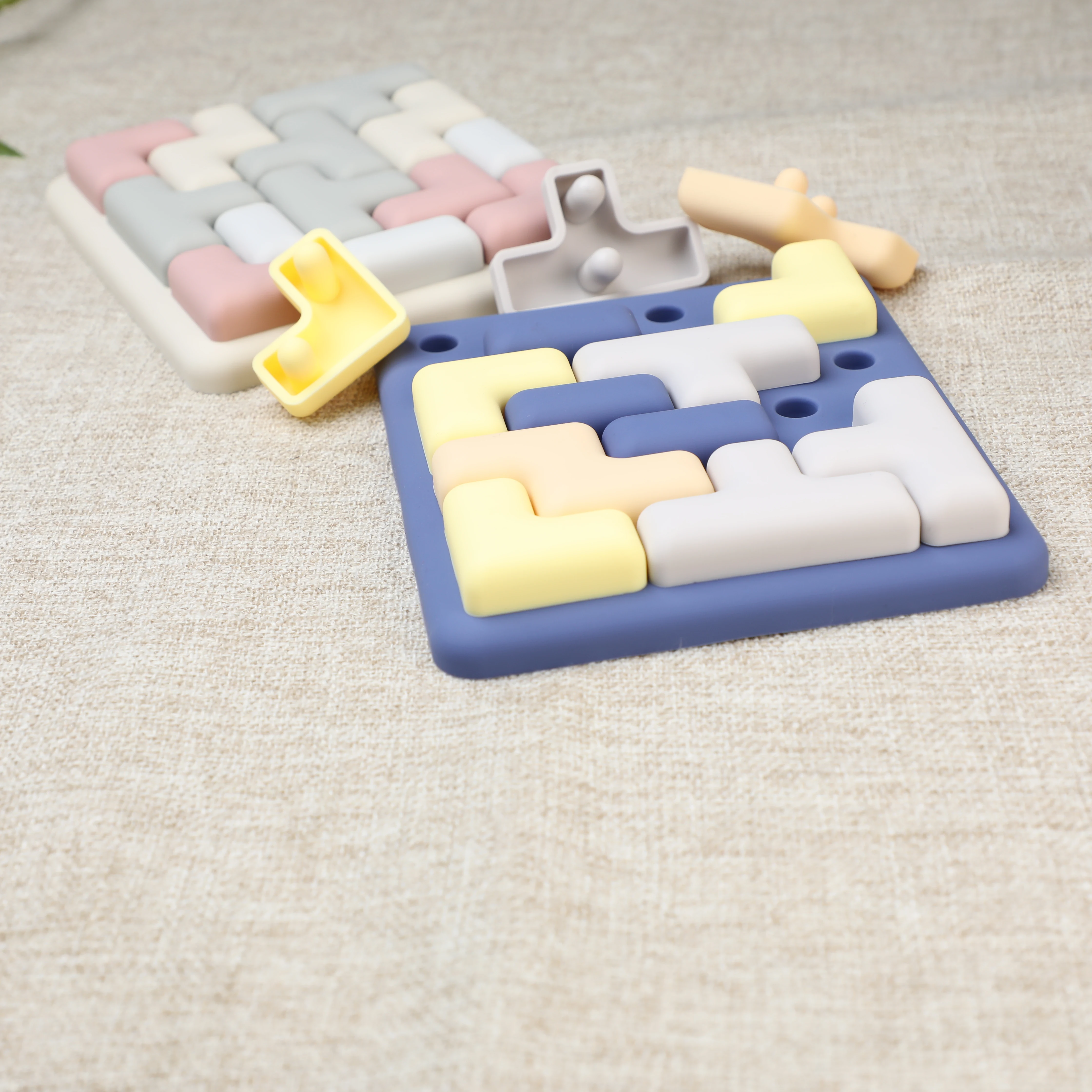 Silicone russo Puzzle Blocks Finger Toys Push Bubble giocattolo sensoriale per bambini e adulti Tangram Jigsaw giocattolo educativo per bambino