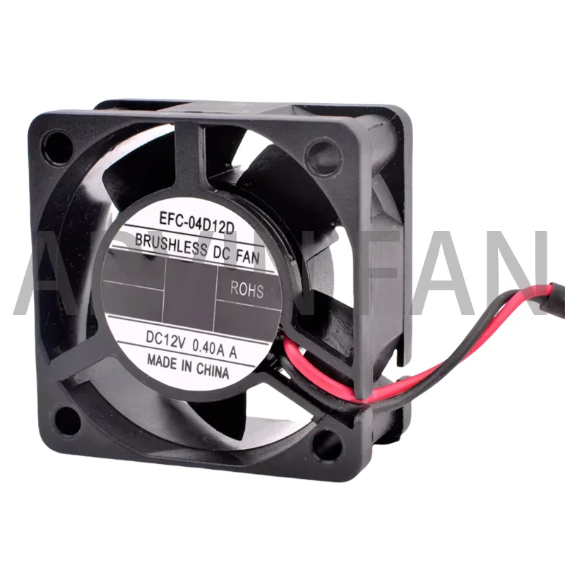 EFC-04D12D 4cm 40mm Fan 40x40x20mm DC12V 0.40A 2pin 2 Ball Bearings Large Air Volume Cooling Fan For Chassis Router