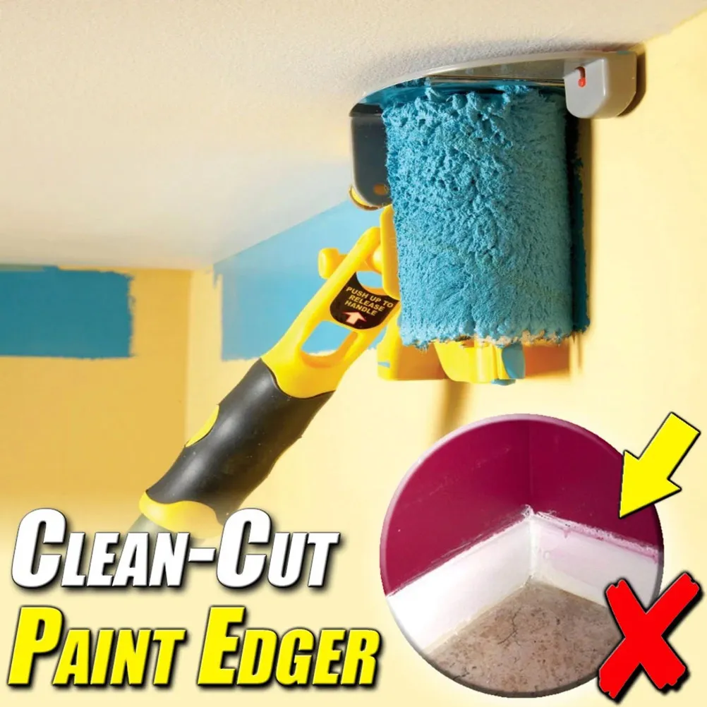 Professional Foldable Roller Brush with Replaceable Head for Wall Painting Trim Edges Smoothly Ideal for Home DIY and