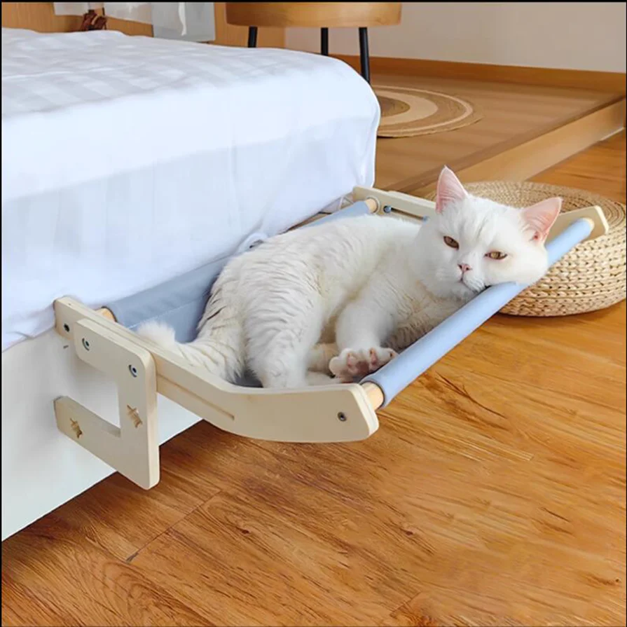 Cat Hammock Window Hanging Bed Hanging Cat Nest Window Sill Cat Climbing Frame Balcony Pet Sun Sofa 40kg Bearing C apacity