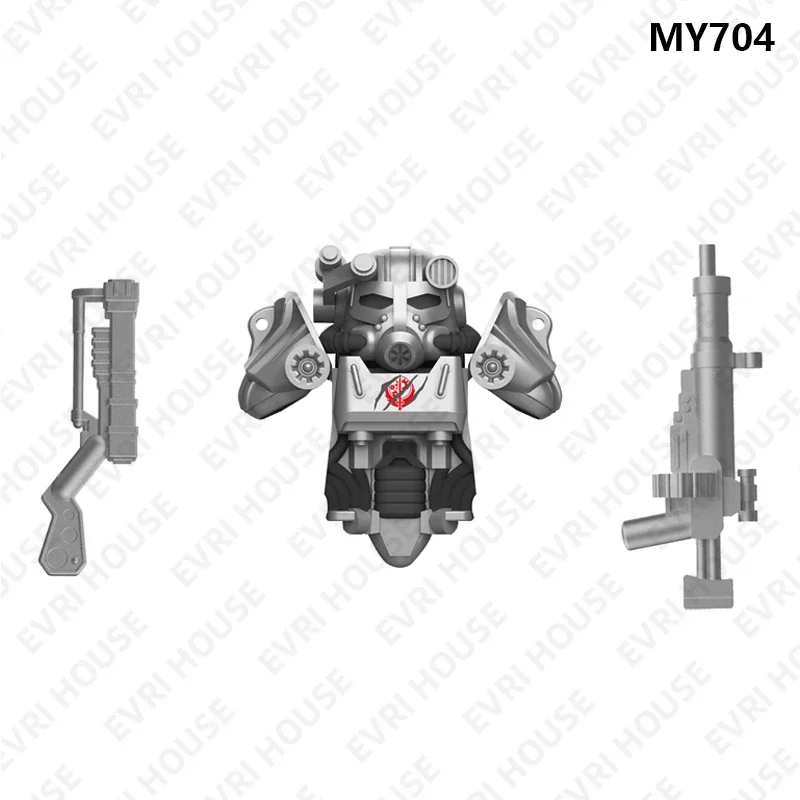 T60 Mini Action Figures Bricks Games Assembly Building Blocks Accessory Toys for Children MY701-705