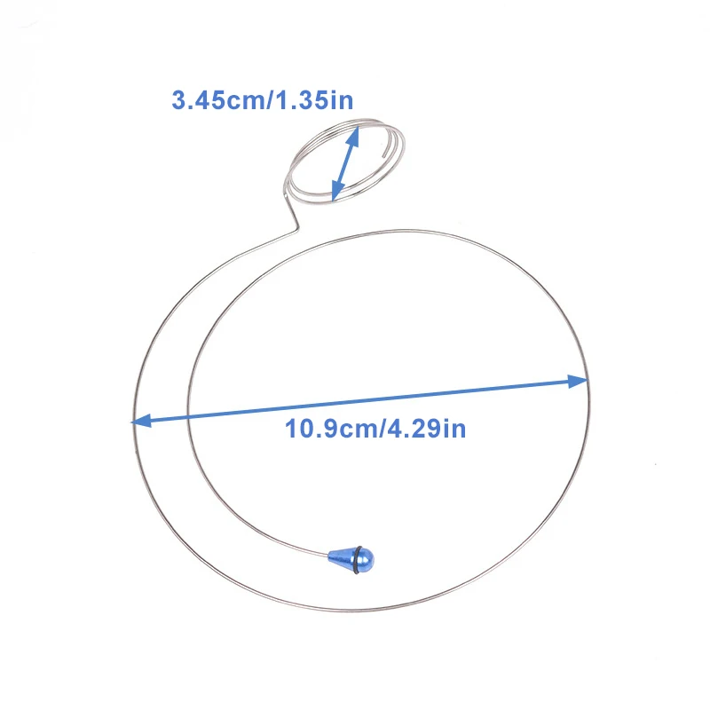丸型ワイヤールーペ眼鏡ホルダー、時計バンドヘッド、時計職人修理ツール、シルバー、1個