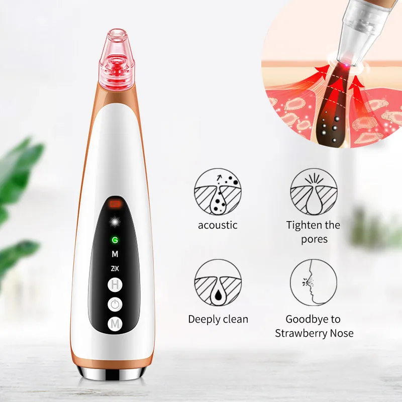 

Blackhead Remover Vacuum Electric Facial Pore Cleaner Acne Cleanser Black Spots Removal Face Nose Deep Cleaning Tools