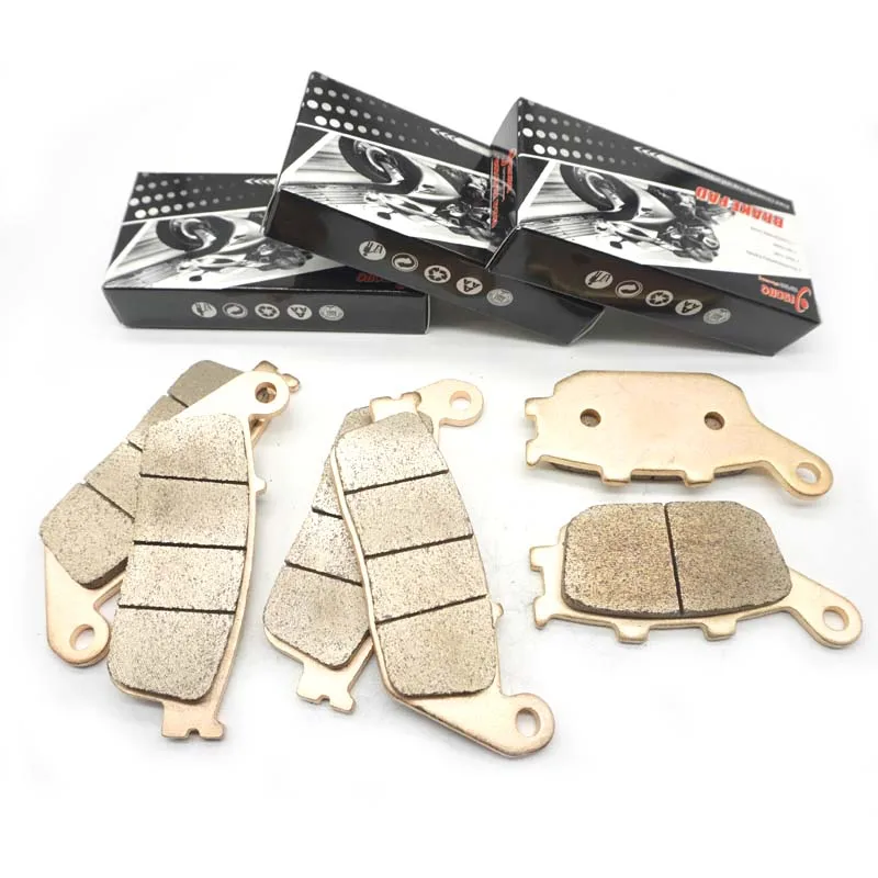 Для HONDA CBF1000 2006-2010 CBF1000F 2006-2019 CB750FII 1992 1996 2001, спеченные передние и задние тормозные колодки для мотоциклов Для HONDA CBF1000 2006-2010 CBF1000F 2006-2019 CB750FII 1992 1996 2001, спеченные передние и задние тормозные колодки для мотоциклов