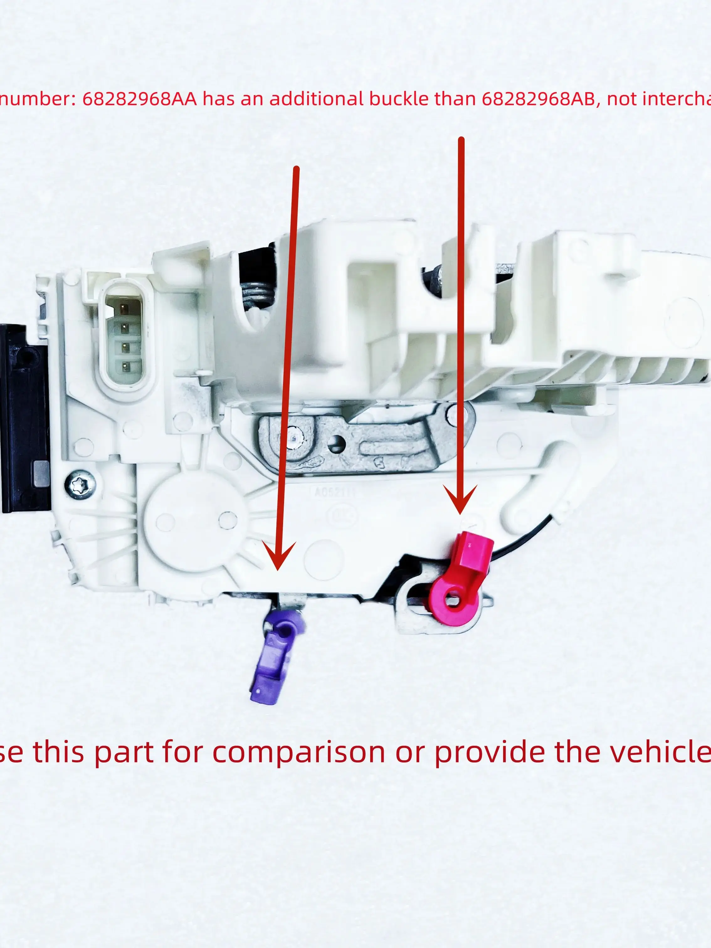 

Original Swinging Door Latch (Tailgate Lock,),68282968AA, 68282968AB, Suitable For: Wrangler JL, J6, 2020-2025