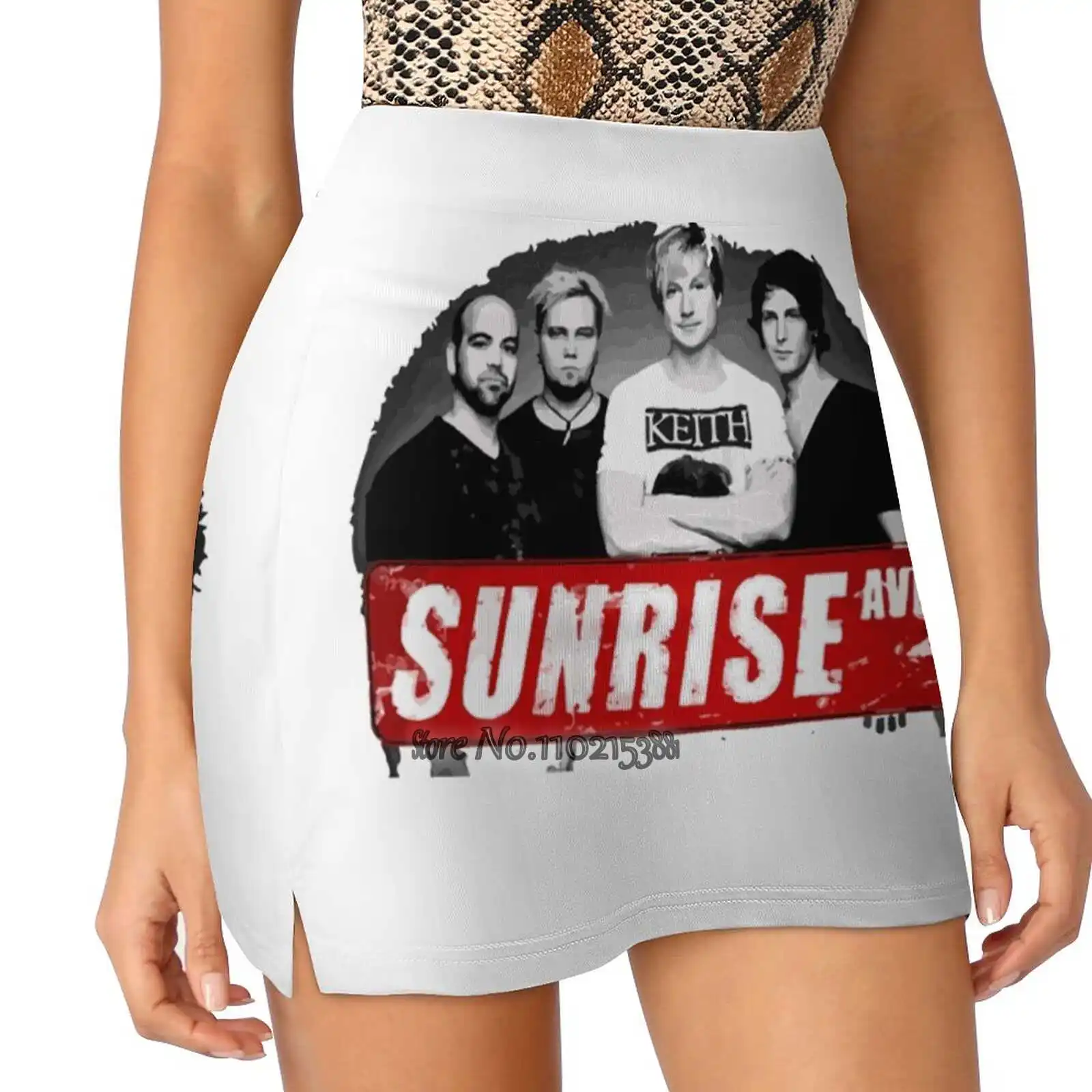 Sunrise S-4Xl Tennis Skirts Golf Fitness Athletic Shorts Skirt With Phone Pocket Sunrise Avenue Helsinki Finland Alternative