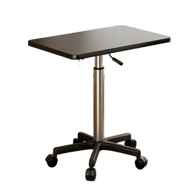 Adjustable Height Portable Bedside Table with Rollers Movable Home Use Computer Writing Desk